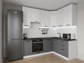 Кухонный гарнитур угловой Санторини 2200*1600 h950 (Стол. 38мм) в Озерске - ozersk.ok-mebel.com | фото