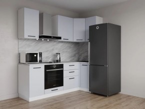 Кухонный гарнитур угловой Смоки 2200*1000 (Стол. 26мм) в Озерске - ozersk.ok-mebel.com | фото