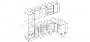 Кухонный гарнитур угловой Смоки 3200*1400 (Стол. 38мм) в Озерске - ozersk.ok-mebel.com | фото 2