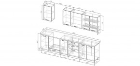 Кухонный гарнитур Виола 2800 (Стол. 26мм) в Озерске - ozersk.ok-mebel.com | фото 2