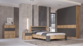 ЛЕНОРА Спальный гарнитур (модульный) графит в Озерске - ozersk.ok-mebel.com | фото