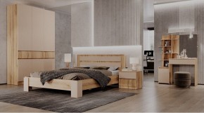 ЛЕНОРА Спальный гарнитур (модульный) кашемир в Озерске - ozersk.ok-mebel.com | фото