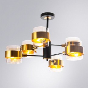Люстра на штанге Arte Lamp Carlo A8205SP-6BK в Озерске - ozersk.ok-mebel.com | фото 2