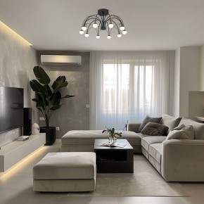 Люстра на штанге Eurosvet Ragno 90035/10 LED черный в Озерске - ozersk.ok-mebel.com | фото 5