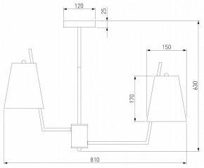 Люстра на штанге Eurosvet Topanga 60173/8 латунь в Озерске - ozersk.ok-mebel.com | фото 4