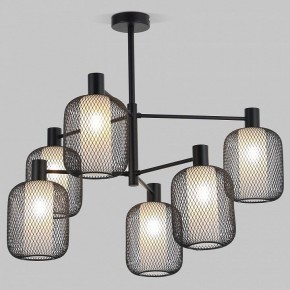 Люстра на штанге Eurosvet Voile 30191/6 черный в Озерске - ozersk.ok-mebel.com | фото