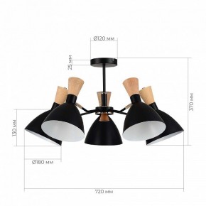 Люстра на штанге EVOLUCE VISTA SLE1256-402-05 в Озерске - ozersk.ok-mebel.com | фото 8