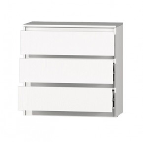 МС "Хилтон" Комод №2 800 (3 ящ.) белый текстурный в Озерске - ozersk.ok-mebel.com | фото 3