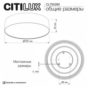 Накладной светильник Citilux BART CL755290 в Озерске - ozersk.ok-mebel.com | фото 7