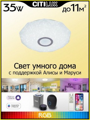 Накладной светильник Citilux Диамант Смарт CL713A30G в Озерске - ozersk.ok-mebel.com | фото 3