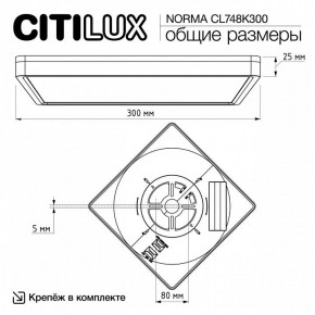 Накладной светильник Citilux Norma CL748K300 в Озерске - ozersk.ok-mebel.com | фото 7