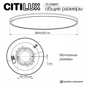 Накладной светильник Citilux NORMA CL749601 в Озерске - ozersk.ok-mebel.com | фото 11