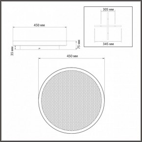 Накладной светильник Sonex Shimmers 7736/60L в Озерске - ozersk.ok-mebel.com | фото 8