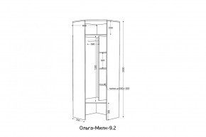 ОЛЬГА-МИЛК 9.2 Шкаф угловой с зеркалом в Озерске - ozersk.ok-mebel.com | фото 2