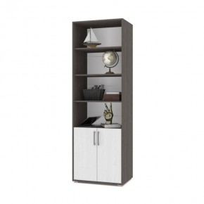 ОЛИВИЯ О21 Шкаф-стеллаж (анкор темный/анкор светлый) в Озерске - ozersk.ok-mebel.com | фото