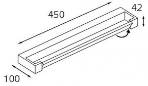 Подсветка для зеркала Italline IT01-1068/45 IT01-1068/45 black в Озерске - ozersk.ok-mebel.com | фото 2