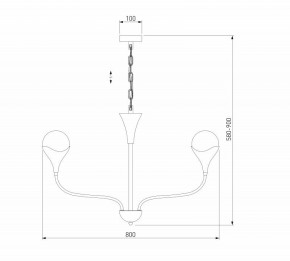 Подвесная люстра Eurosvet Calyx 60169/6 никель в Озерске - ozersk.ok-mebel.com | фото 3