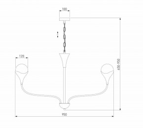 Подвесная люстра Eurosvet Calyx 60169/8 никель в Озерске - ozersk.ok-mebel.com | фото 3