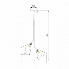 Подвесная люстра Eurosvet Enigma 70161/3 черный в Озерске - ozersk.ok-mebel.com | фото 4