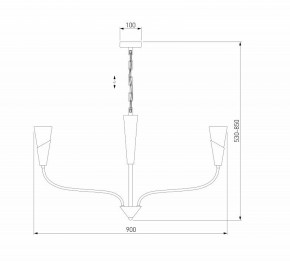 Подвесная люстра Eurosvet Rhyton 60167/8 латунь в Озерске - ozersk.ok-mebel.com | фото 6