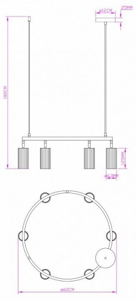 Подвесная люстра Moderli Cora V11604-6P в Озерске - ozersk.ok-mebel.com | фото 6