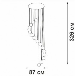 Подвесная люстра Vitaluce V2893 V2893-9/16S в Озерске - ozersk.ok-mebel.com | фото 4