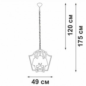 Подвесная люстра Vitaluce V4991 V4991-8/3 в Озерске - ozersk.ok-mebel.com | фото 3