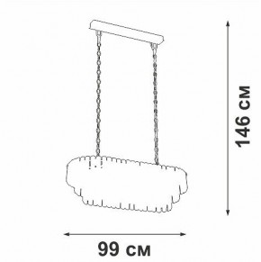 Подвесная люстра Vitaluce V5353 V5353-8/19 в Озерске - ozersk.ok-mebel.com | фото 4