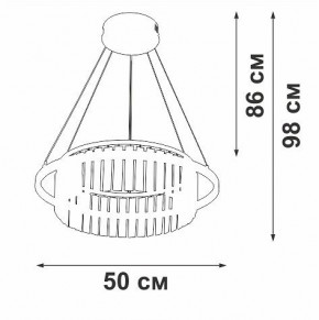 Подвесная люстра Vitaluce V54010 V54010-0/1S в Озерске - ozersk.ok-mebel.com | фото 6