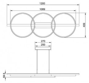 Подвесной светильник Arte Lamp Fluido A3913SP-24BK в Озерске - ozersk.ok-mebel.com | фото 3