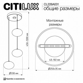 Подвесной светильник Citilux Atman Smart CL226A031 в Озерске - ozersk.ok-mebel.com | фото 10