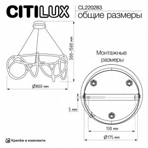 Подвесной светильник Citilux PYTHON CL220283 в Озерске - ozersk.ok-mebel.com | фото 8