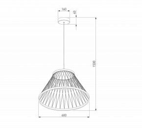 Подвесной светильник Eurosvet Cesta 40017/1 LED коричневый в Озерске - ozersk.ok-mebel.com | фото 5