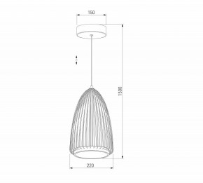 Подвесной светильник Eurosvet Comodita 40009/1 LED черный в Озерске - ozersk.ok-mebel.com | фото 5