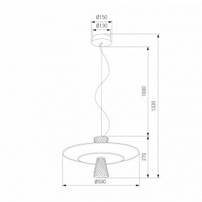 Подвесной светильник Eurosvet Titania 40029/1 LED белый в Озерске - ozersk.ok-mebel.com | фото 4