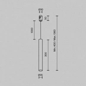 Подвесной светильник Maytoni Focus Led TR155-1-5W4K-BS в Озерске - ozersk.ok-mebel.com | фото 2