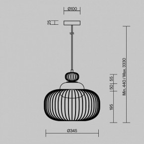Подвесной светильник Maytoni Levitation MOD376PL-01G в Озерске - ozersk.ok-mebel.com | фото 5
