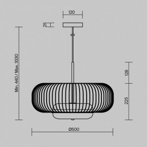 Подвесной светильник Maytoni Levitation MOD376PL-L30G3K в Озерске - ozersk.ok-mebel.com | фото 5