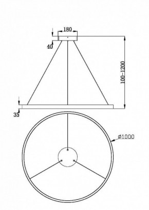 Подвесной светильник Maytoni Rim MOD058PL-L54BK в Озерске - ozersk.ok-mebel.com | фото 4