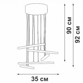 Подвесной светильник Vitaluce V3046 V3046-1/5S в Озерске - ozersk.ok-mebel.com | фото 5