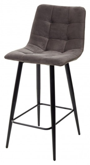 Полубарный стул CHILLI-QB графит #14, велюр / черный каркас (H=66cm) М-City в Озерске - ozersk.ok-mebel.com | фото 1