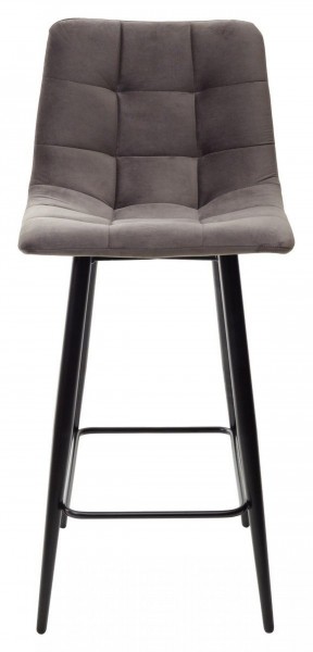 Полубарный стул CHILLI-QB графит #14, велюр / черный каркас (H=66cm) М-City в Озерске - ozersk.ok-mebel.com | фото 5