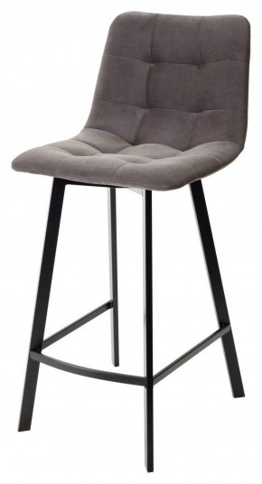 Полубарный стул CHILLI-QB SQUARE графит #14, велюр / черный каркас (H=66cm) М-City в Озерске - ozersk.ok-mebel.com | фото 1