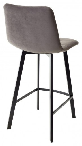 Полубарный стул CHILLI-QB SQUARE графит #14, велюр / черный каркас (H=66cm) М-City в Озерске - ozersk.ok-mebel.com | фото 3