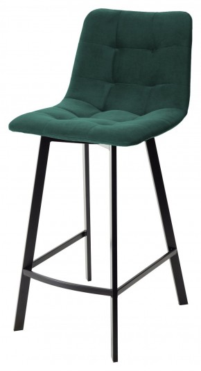 Полубарный стул CHILLI-QB SQUARE зеленый #19, велюр / черный каркас (H=66cm) М-City в Озерске - ozersk.ok-mebel.com | фото 1