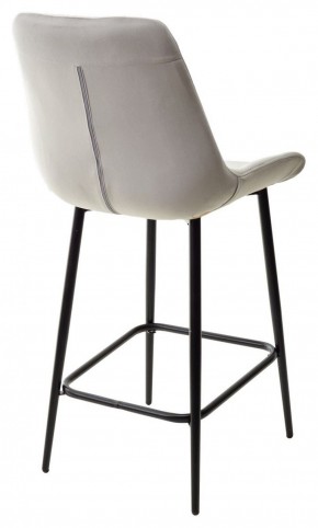 Полубарный стул ХОФМАН, цвет H-09 Светло-серый, велюр / черный каркас H=63cm М-City в Озерске - ozersk.ok-mebel.com | фото 6