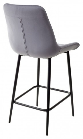 Полубарный стул ХОФМАН, цвет H-14 Серый, велюр / черный каркас H=63cm М-City в Озерске - ozersk.ok-mebel.com | фото 5