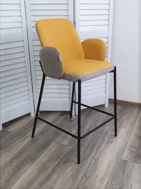 Полубарный стул NYX (H=65cm) VF106 желтый / VF120 серый М-City в Озерске - ozersk.ok-mebel.com | фото