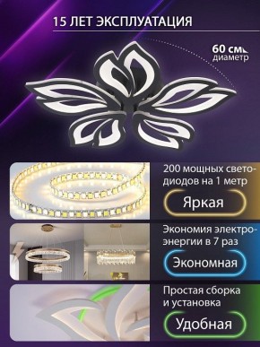 Потолочная люстра Natali Kovaltseva FORTUNA LED LAMPS 81107/5C в Озерске - ozersk.ok-mebel.com | фото 5