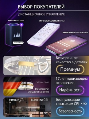 Потолочная люстра Natali Kovaltseva OLIMP LED SMART 84005 в Озерске - ozersk.ok-mebel.com | фото 8